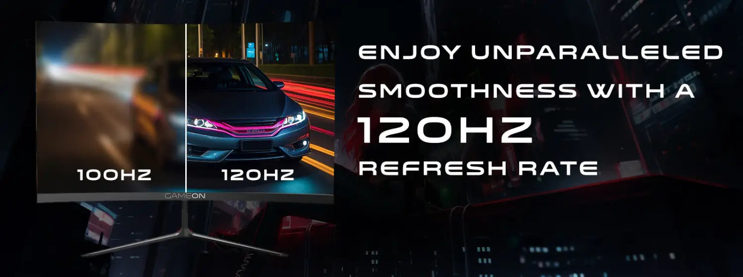 Gameon Goc27f120va Pro Series 27’’ Fhd 120hz Mprt 1ms Hdmi 2.1 Va Panel Curved Gaming Monitor (supports Ps5) - Black