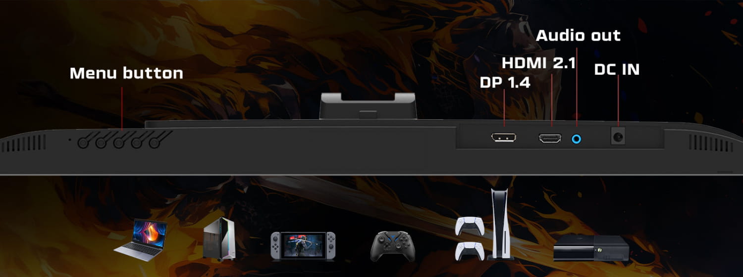 Gameon Gops24180ips Pro Series 24’’ Fhd 180hz Mprt 0.5ms Hdmi 2.1 Ips Gaming Monitor (supports Ps5) - Black