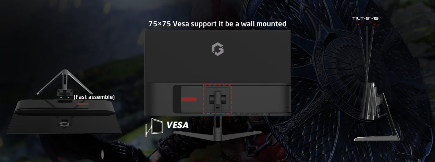 Gameon Goesp27240ips Esports Series 27’’ Fhd 240hz Mprt 0.5ms Hdmi 2.1 Fast Ips Gaming Monitor (supports Ps5) - Black