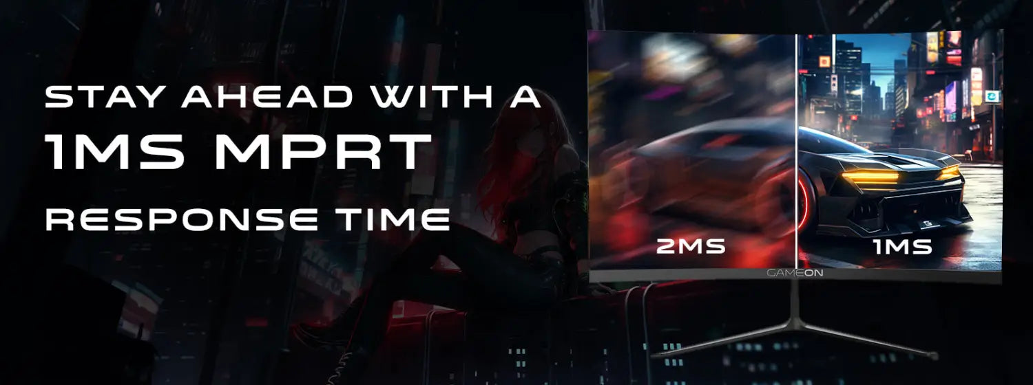 Gameon Goc27f120va Pro Series 27’’ Fhd 120hz Mprt 1ms Hdmi 2.1 Va Panel Curved Gaming Monitor (supports Ps5) - Black