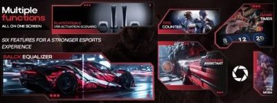 Gameon Gom27fhd190ips Midnight Pro x Series 27’’ Fhd 190hz Mprt 0.5ms Fast Ips Gaming Monitor (support Ps5) with Stand