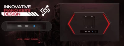 Gameon Gom27fhd190ips Midnight Pro x Series 27’’ Fhd 190hz Mprt 0.5ms Fast Ips Gaming Monitor (support Ps5) with Stand