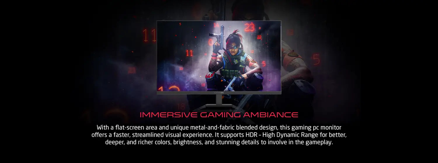 Gameon Gop32fhd240va Premium Series 32’’ Fhd 240hz 1ms Hdmi 2.1 Va Panel Gaming Monitor (supports Ps5) - Black