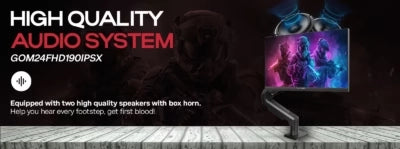 Gameon Gom27fhd190ips Midnight Pro x Series 27’’ Fhd 190hz Mprt 0.5ms Fast Ips Gaming Monitor (support Ps5) with Stand