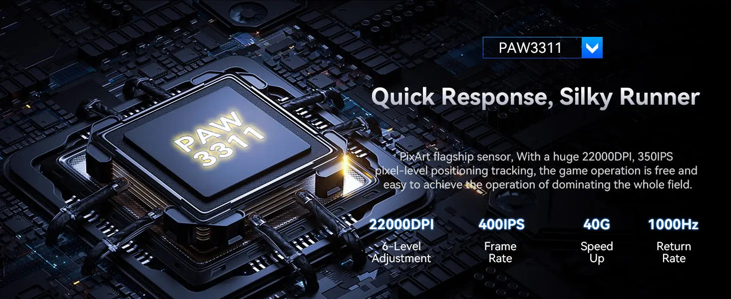 Attack Shark X11 Wireless Gaming Mouse with Charging Dock - White