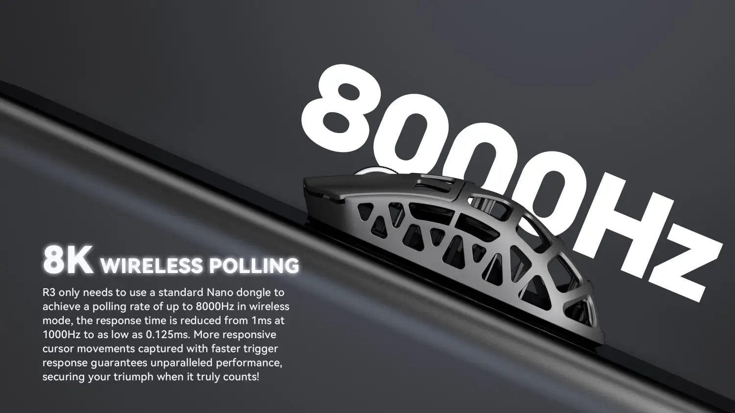 ATTACK SHARK R3 Magnesium Alloy Gaming Mouse 8K