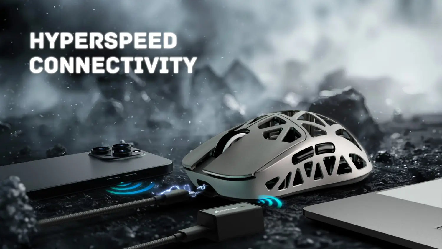 ATTACK SHARK R2 Magnesium Alloy PAW3950 Gaming Mouse 8K (Not Include the Charging Dock)
