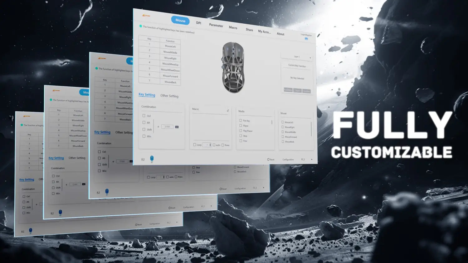 ATTACK SHARK R2 Magnesium Alloy PAW3950 Gaming Mouse 8K (Not Include the Charging Dock)