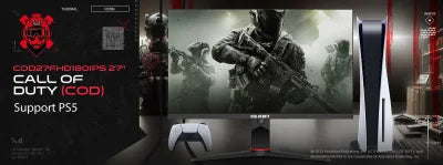 Call of Duty Officially Licensed Cod27fhd180ips 27 Inch Gaming Monitor - Fhd 1080p Gaming Monitor 180hz Ips 0.5ms