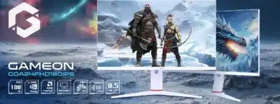Gameon Goa24fhd180ips Artic Pro Series 24’’ Fhd 180hz Mprt 0.5ms Fast Ips Gaming Monitor (support Ps5) - White