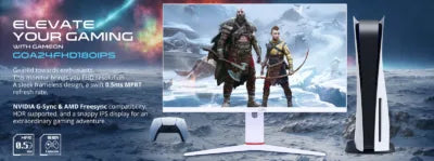 Gameon Goa24fhd180ips Artic Pro Series 24’’ Fhd 180hz Mprt 0.5ms Fast Ips Gaming Monitor (support Ps5) - White