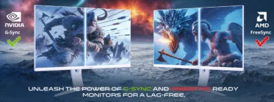 Gameon Goa24fhd180ips Artic Pro Series 24’’ Fhd 180hz Mprt 0.5ms Fast Ips Gaming Monitor (support Ps5) - White