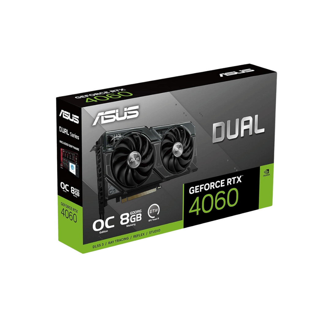 ASUS Dual GeForce RTX™ 4060 OC Edition 8GB GDDR6 (PCIe 4.0 8GB GDDR6 DLSS 3