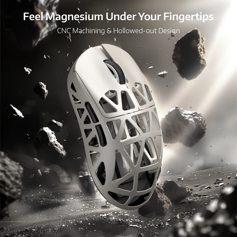 Attack Shark R2 Magnesium Alloy Paw3950 Gaming Mouse 8k - White - Mouse’s