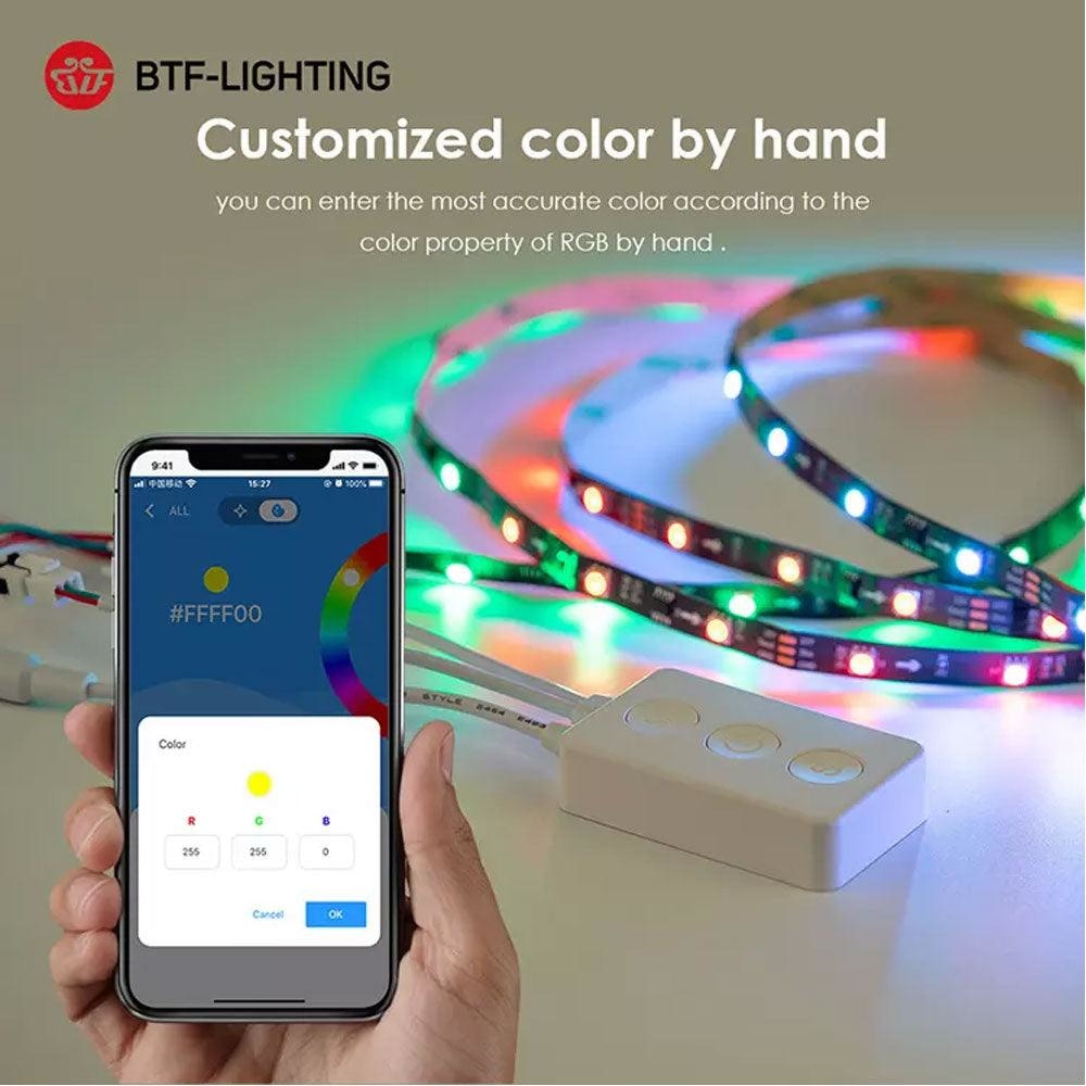 BTF LIGHTING Dreamcolor LED Strip Light Bluetooth Lightning