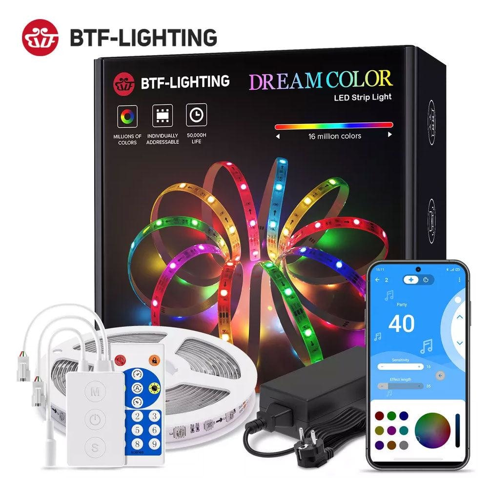 BTF LIGHTING Dreamcolor LED Strip Light Bluetooth Lightning