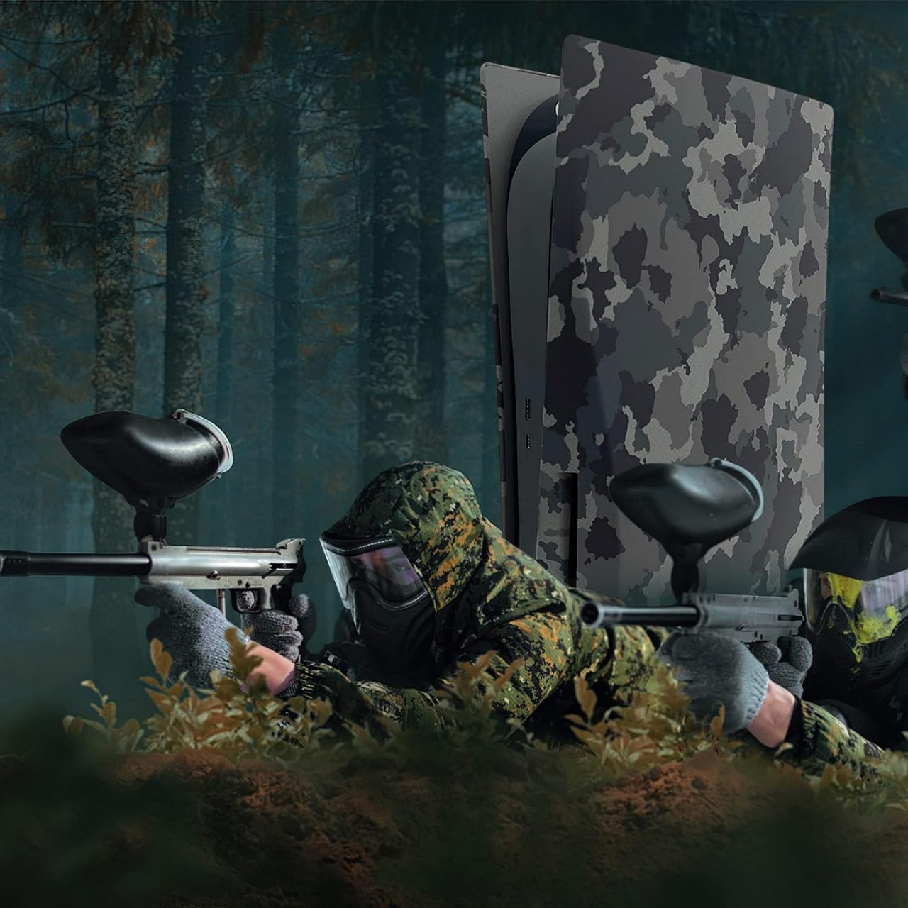 Camouflage Face Plates Cover Shell Panels for PS5 Disc Edition Console PS5