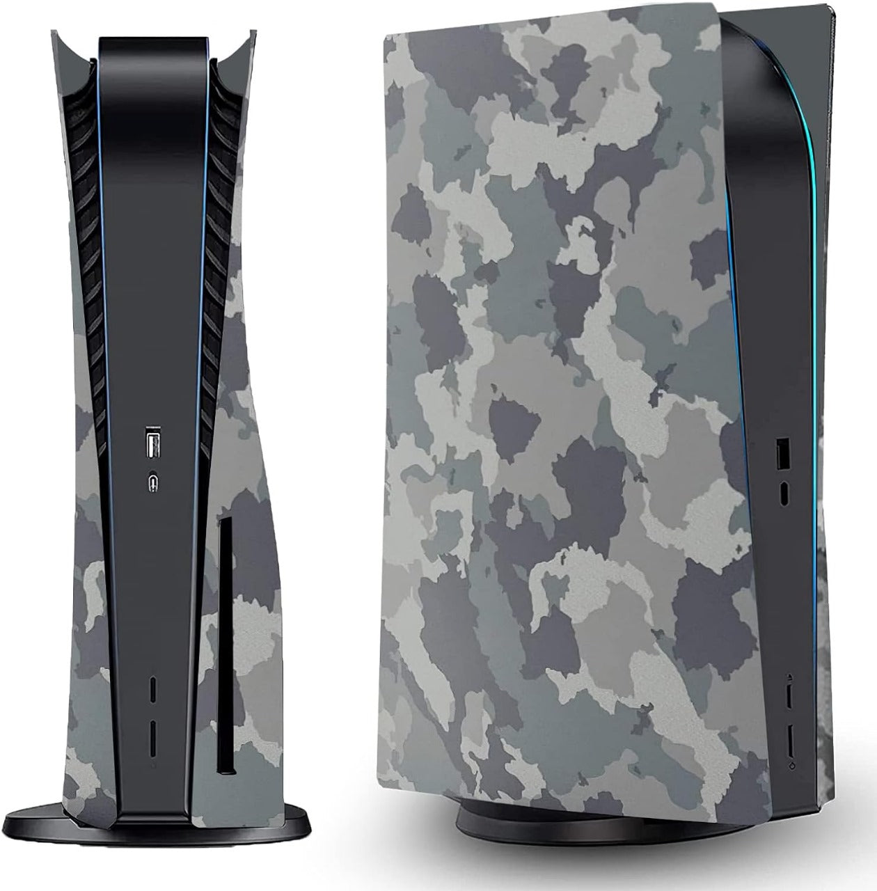 Camouflage Face Plates Cover Shell Panels for PS5 Disc Edition Console PS5