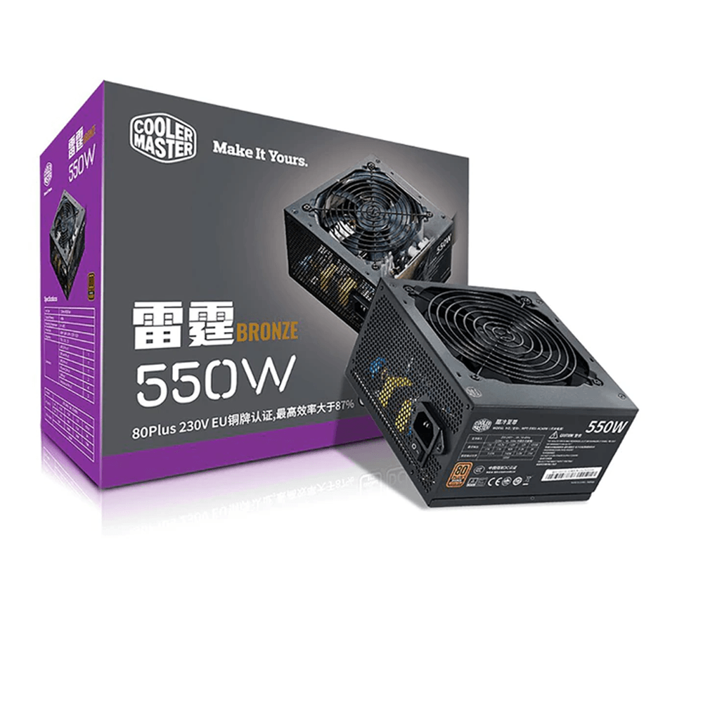 Cooler Master Thunderclap MWE 550W Power Supply Coolers & Power Supply