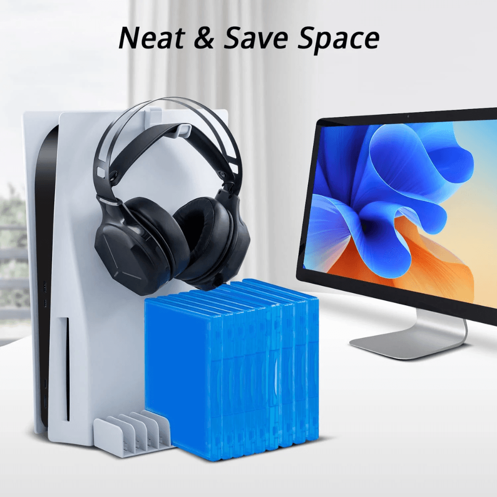 DOBE HEADSET STORAGE SET WITH GAME DISC RACK FOR PS5 (TP5 2509) Console