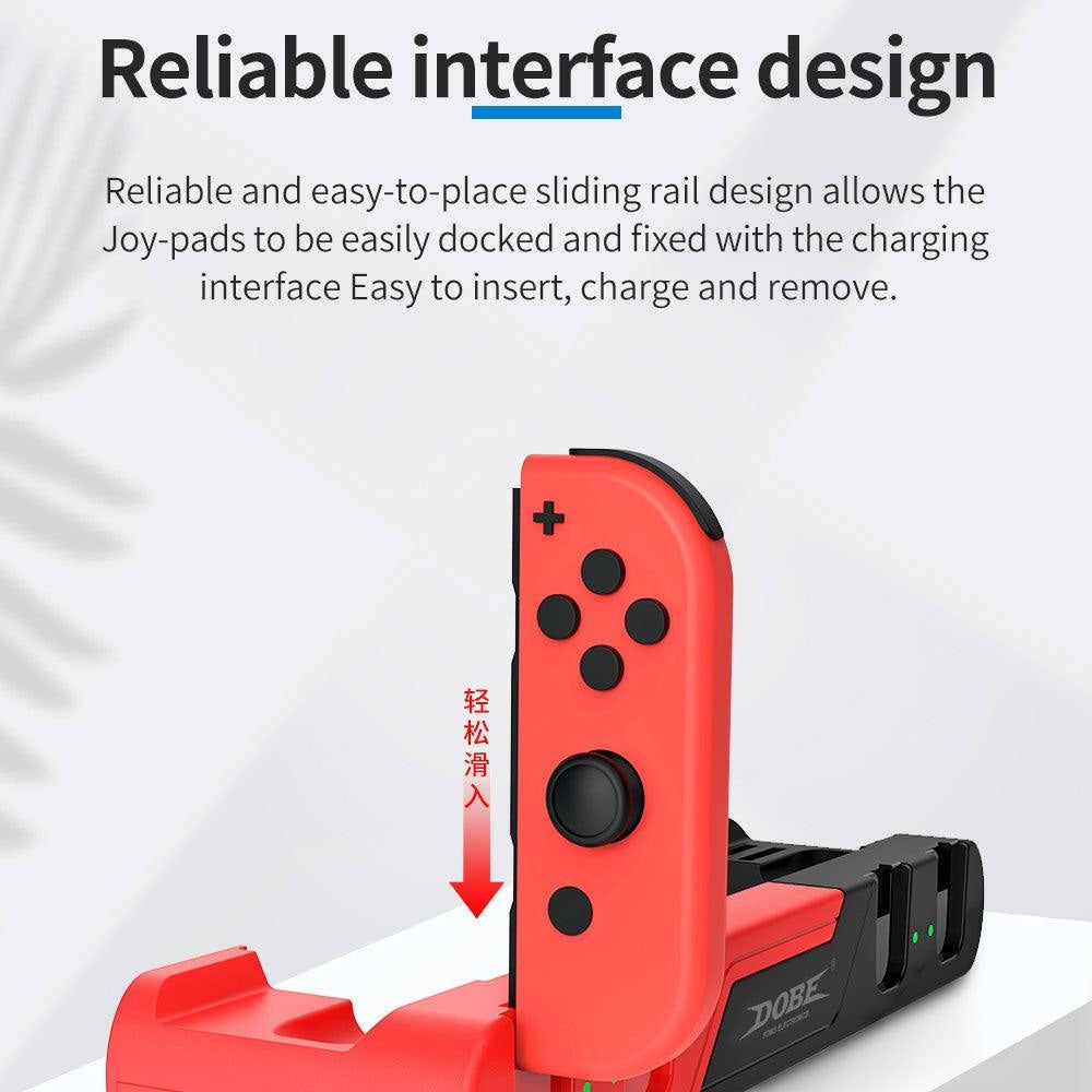 Dobe TNS 0122 Charging Dock 6 in 1 For N S Console