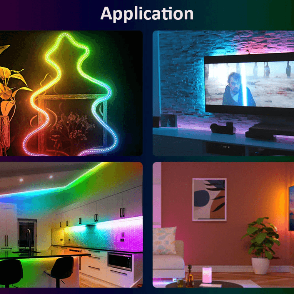 Dream Color LED Strip Lights with Remote Controller Waterproof Lightning
