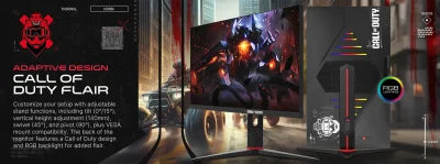 Call of Duty Officially Licensed Cod27fhd180ips 27 Inch Gaming Monitor - Fhd 1080p Gaming Monitor 180hz Ips 0.5ms