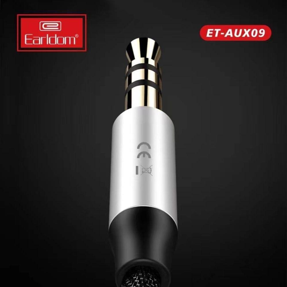 Earldom 3 In 1 Type C ET AUX09 Aux Cable (1000ml Black/Silver) Cables & Chargers