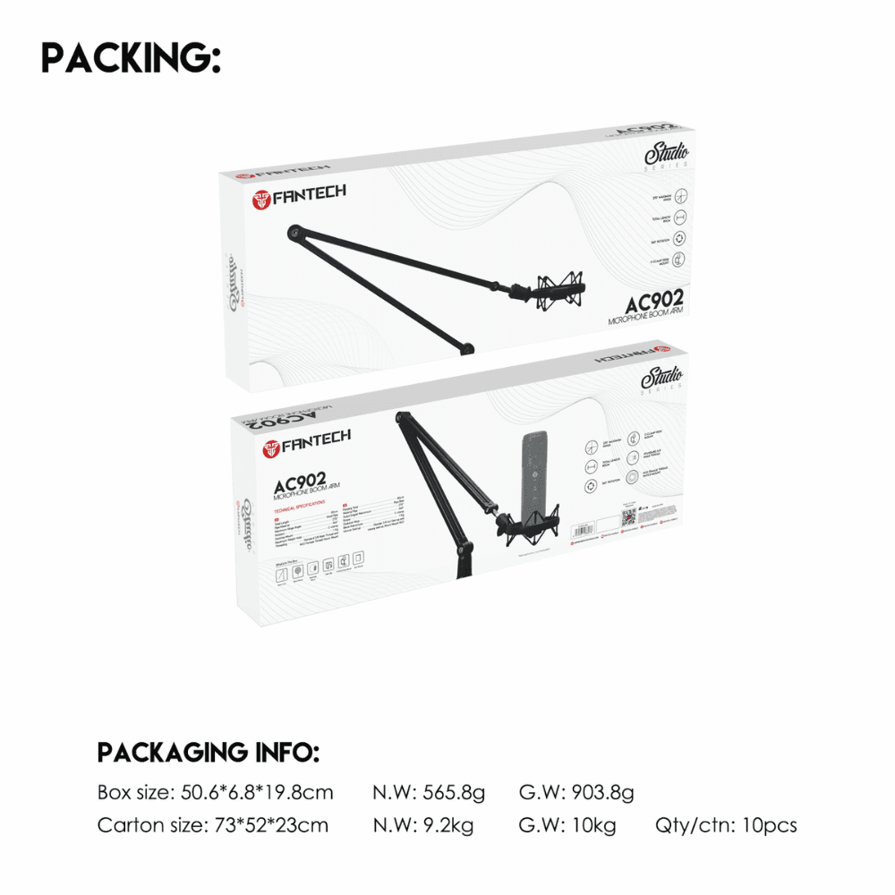 Fantech AC902 Microphone Boom Arm Streaming