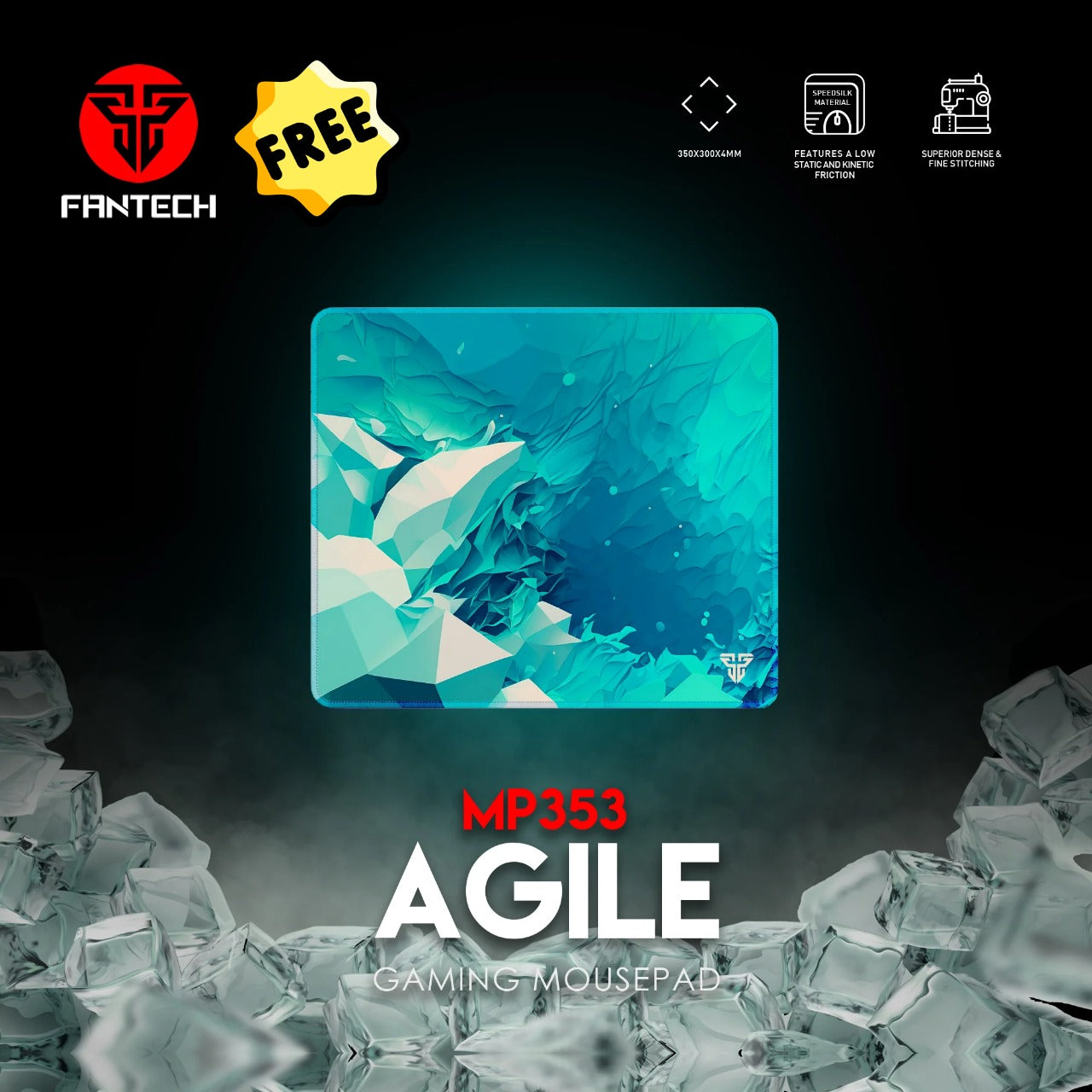 Fantech ARIA XD7 HUANO VERSION Super Lightweight Gaming Mouse +Mousepad MP353