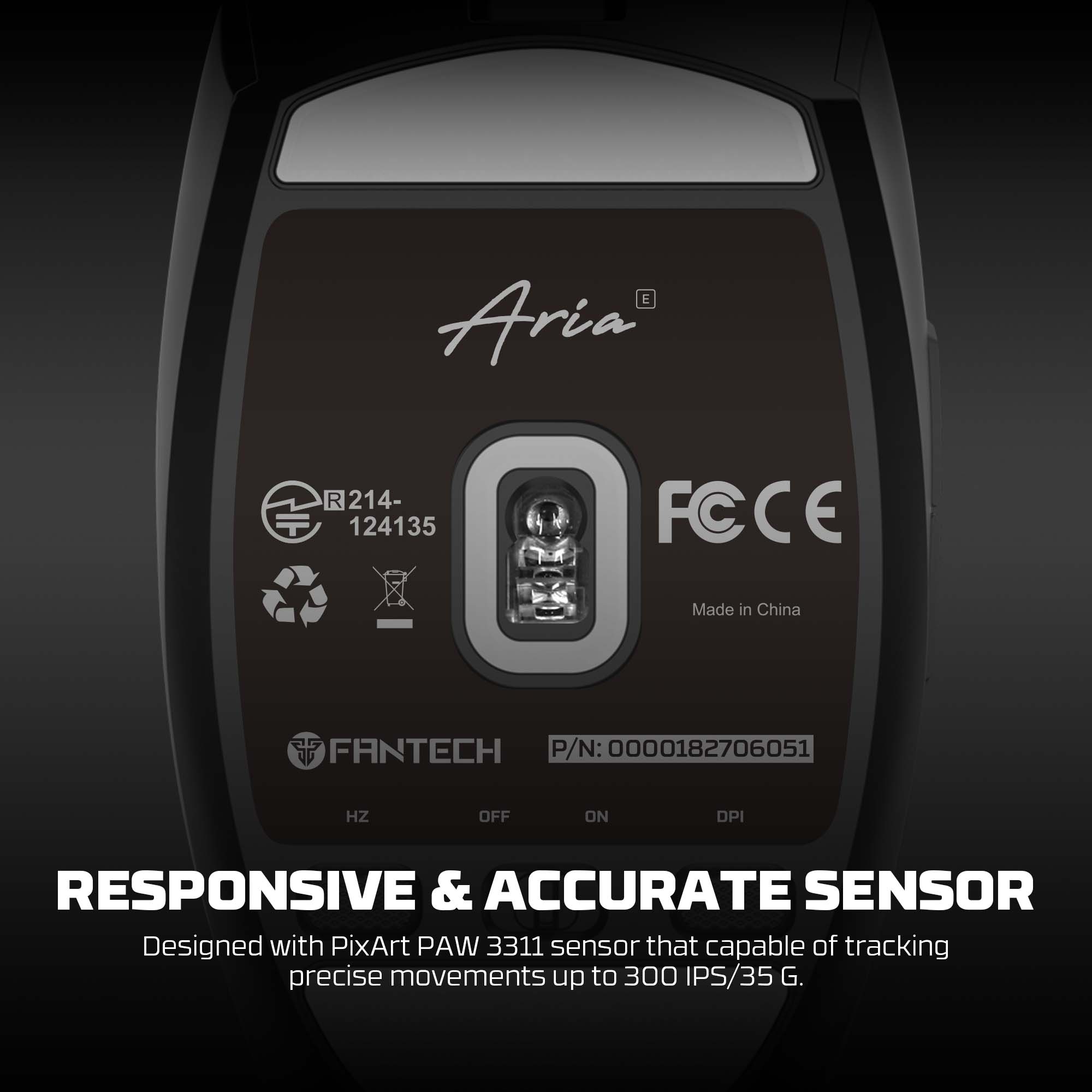 FANTECH ARIA XD7V2 Wireless Gaming Mouse 53g Ultra Lightweight HUANO Switches