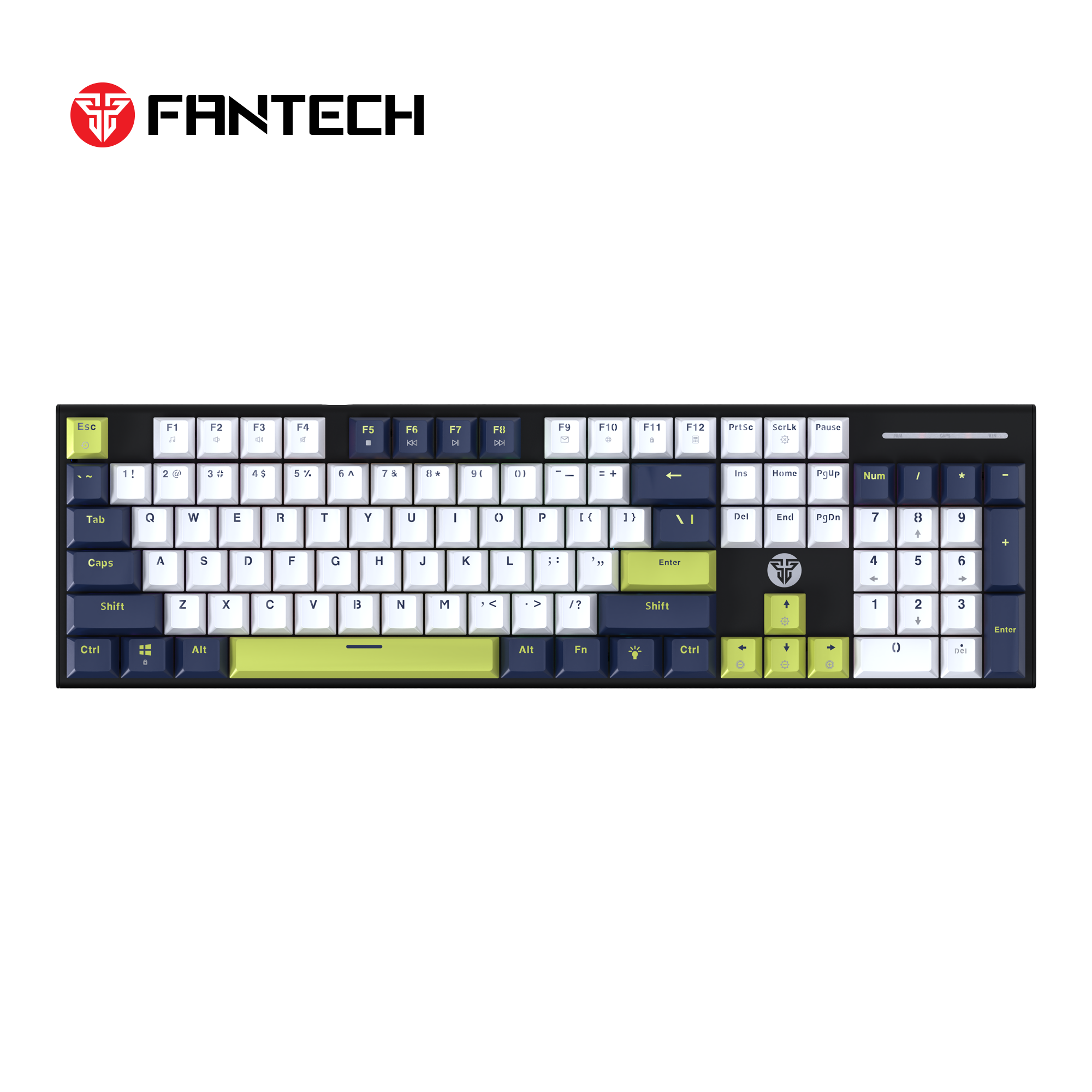 FANTECH ATOM104S MK878S MECHANICAL GAMING KEYBOARD MORI EDITION WHITE Keyboard