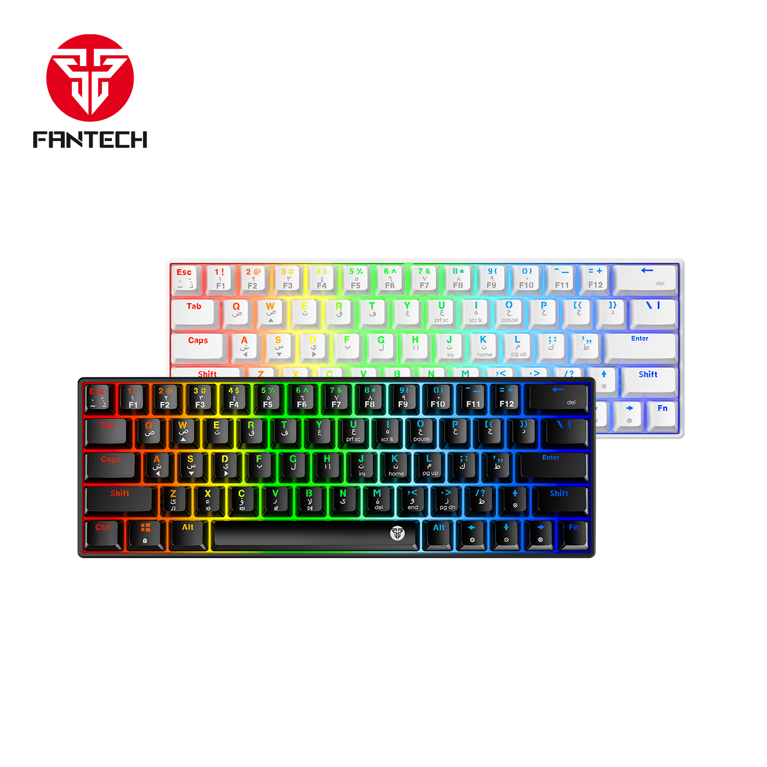 Fantech Atom63 MK859 Mechanical Gaming Keyboard Arabic/English Keyboard