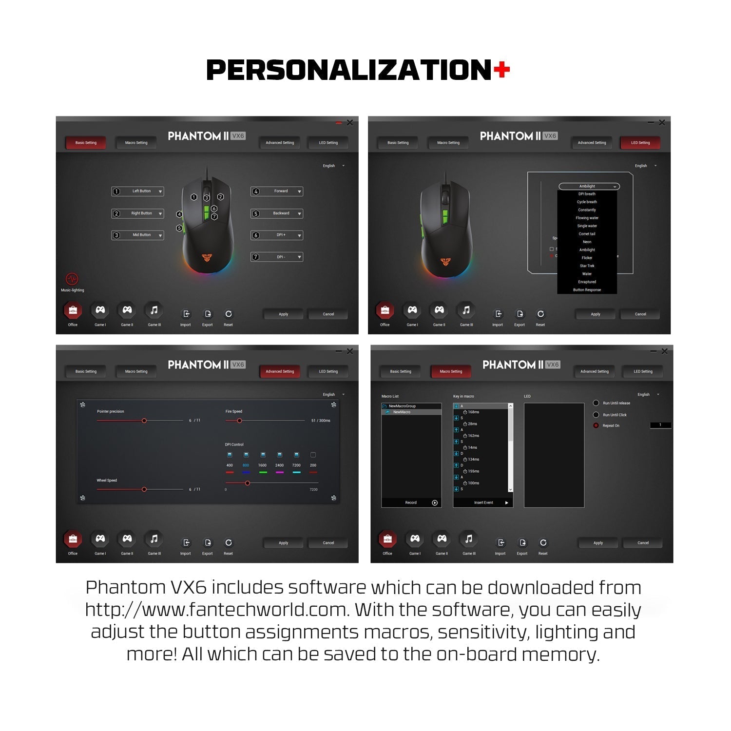 Fantech Atom63 MK859c Mechanical Gaming Keyboard & Mouse Arabic/English Bundle