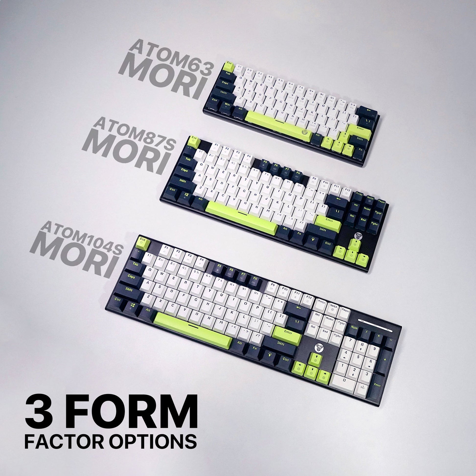 FANTECH ATOM87S MK877S MECHANICAL GAMING KEYBOARD MORI EDITION WHITE Keyboard