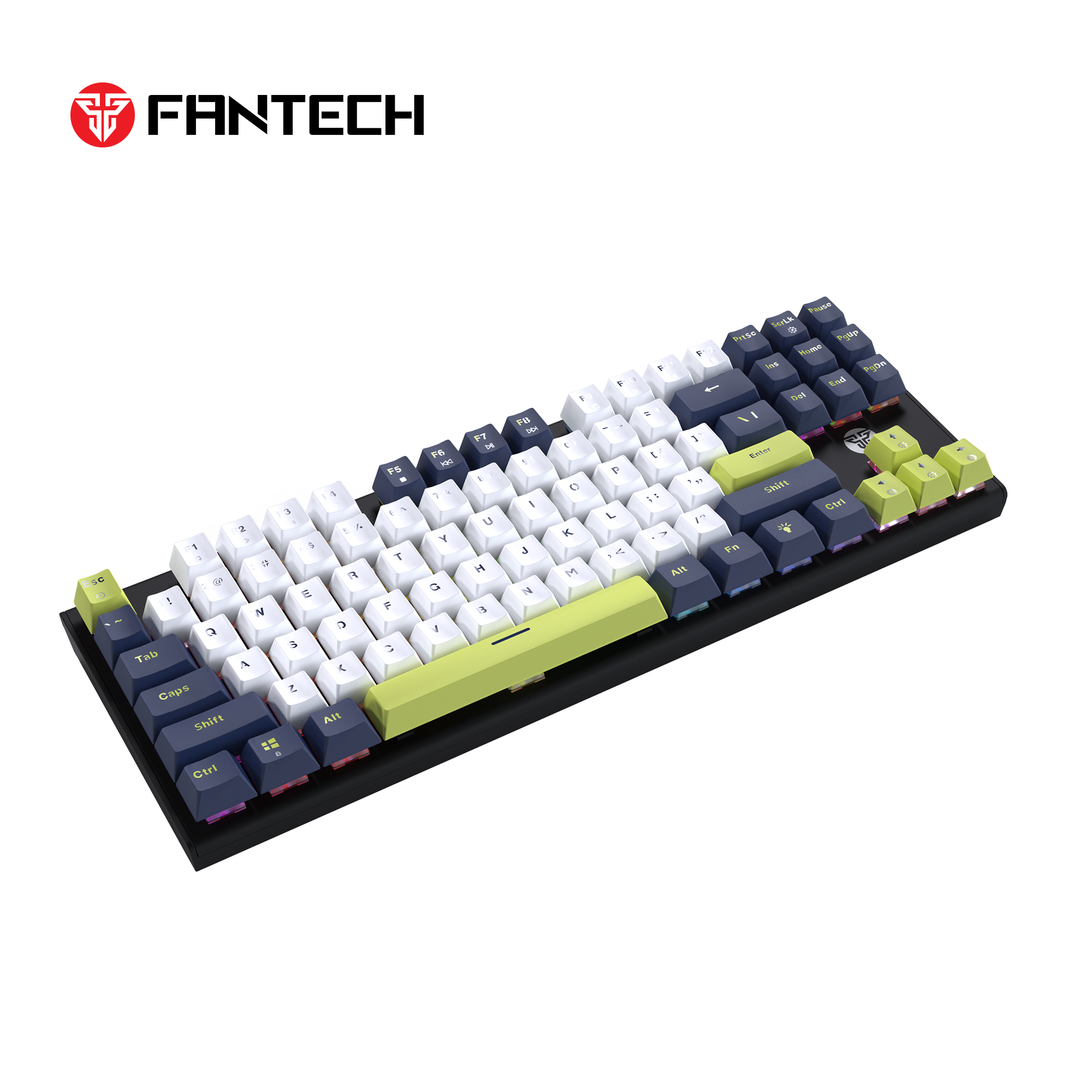 FANTECH ATOM87S MK877S MECHANICAL GAMING KEYBOARD MORI EDITION WHITE Keyboard