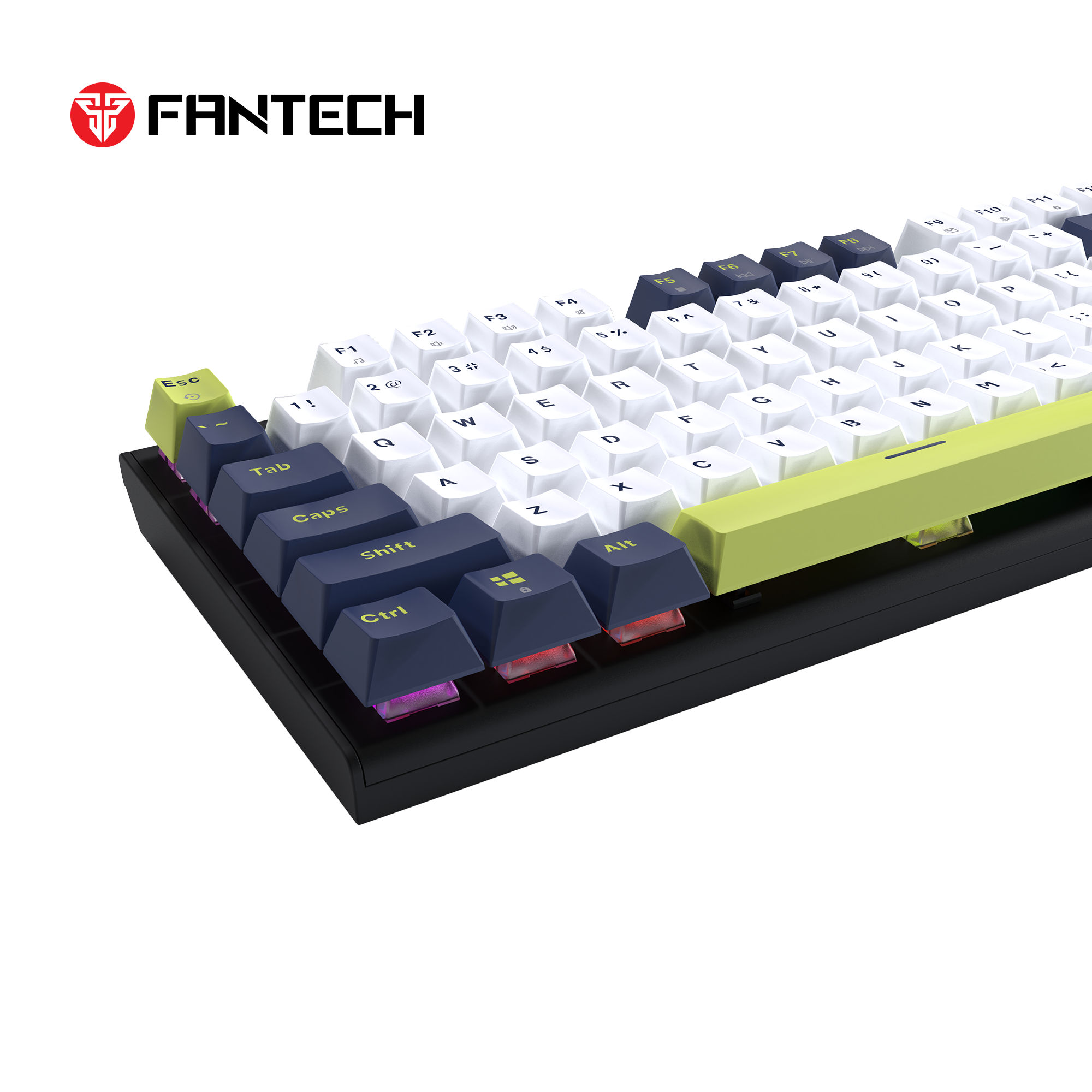 FANTECH ATOM87S MK877S MECHANICAL GAMING KEYBOARD MORI EDITION WHITE Keyboard