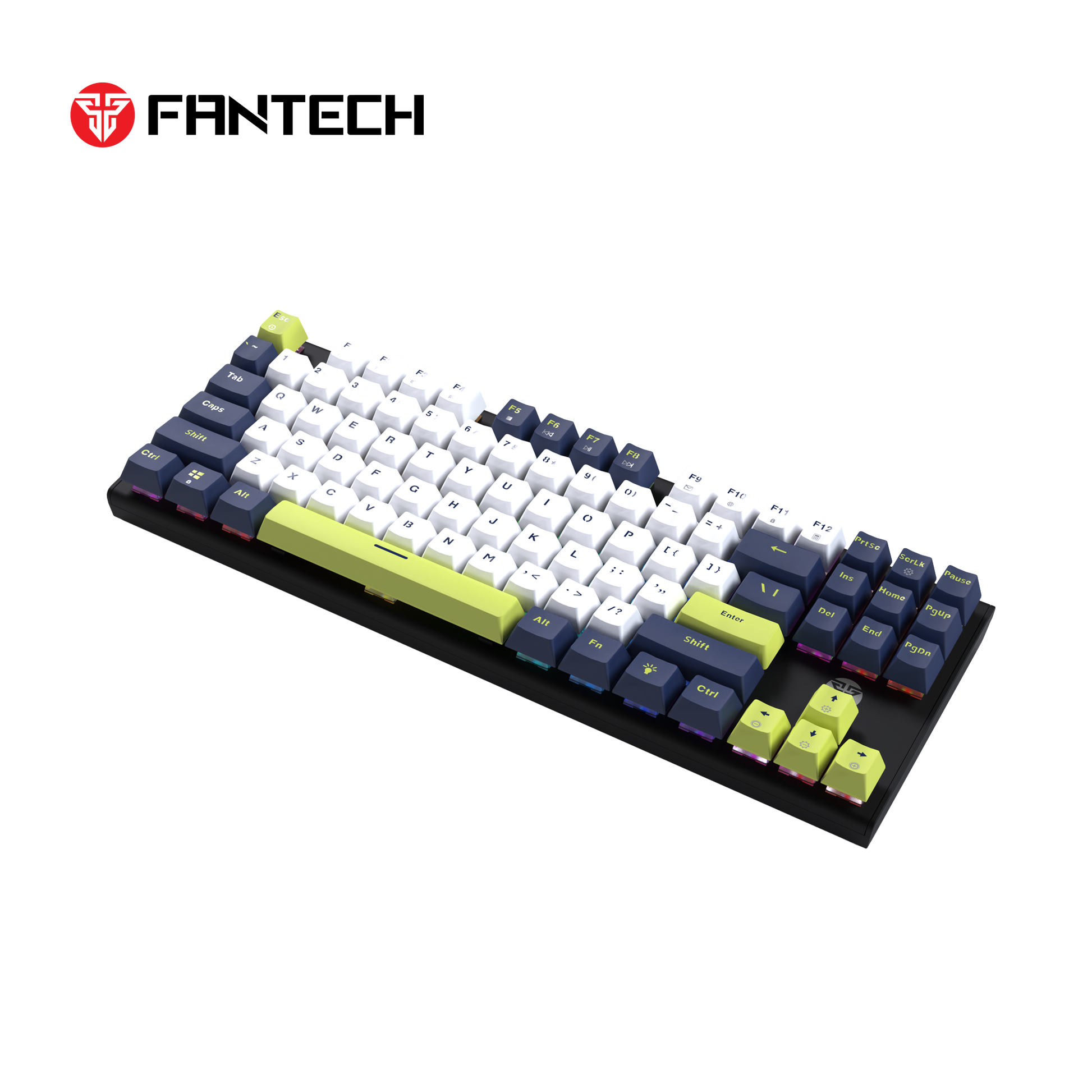 FANTECH ATOM87S MK877S MECHANICAL GAMING KEYBOARD MORI EDITION WHITE Keyboard