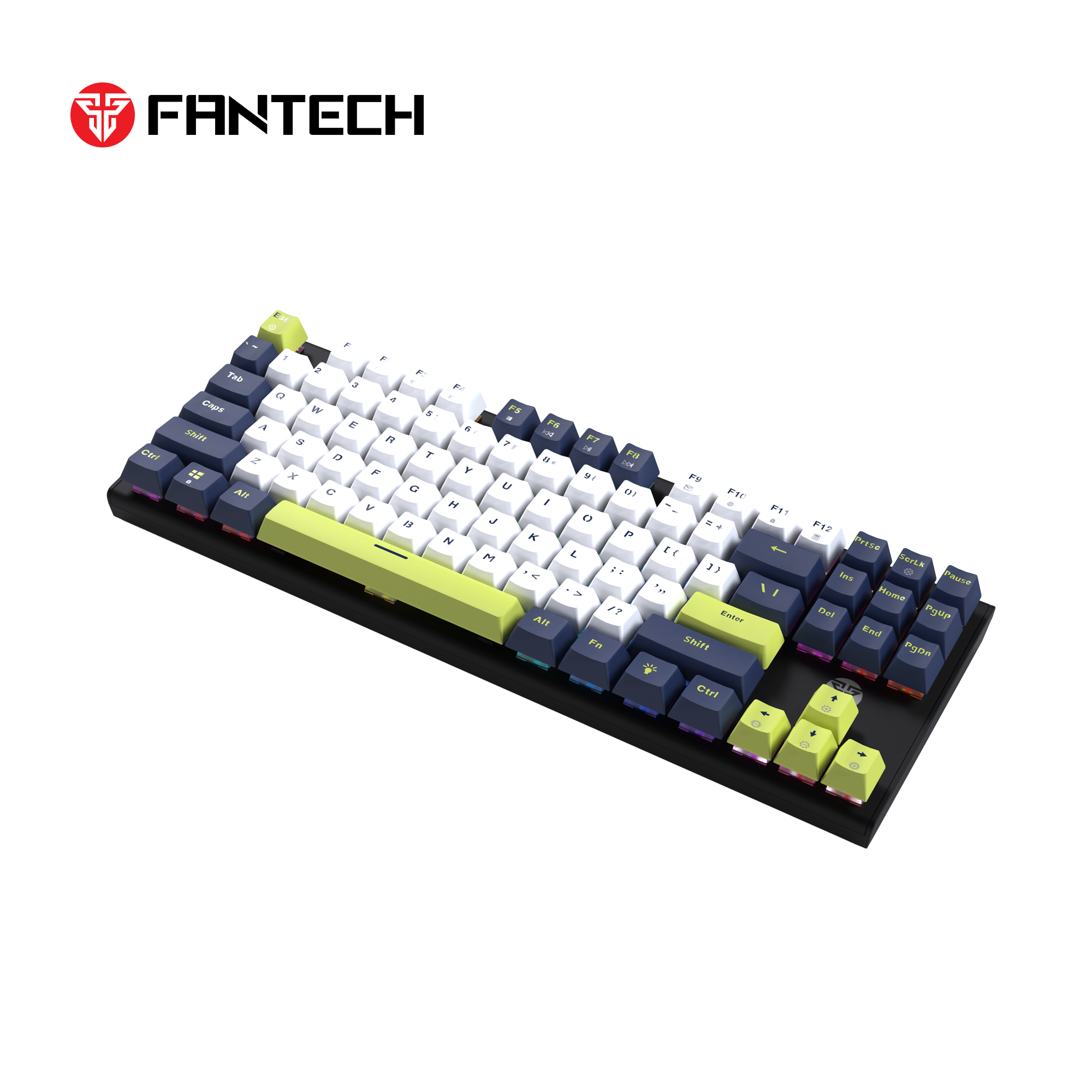 FANTECH ATOM87S MK877S MECHANICAL GAMING KEYBOARD MORI EDITION WHITE Keyboard