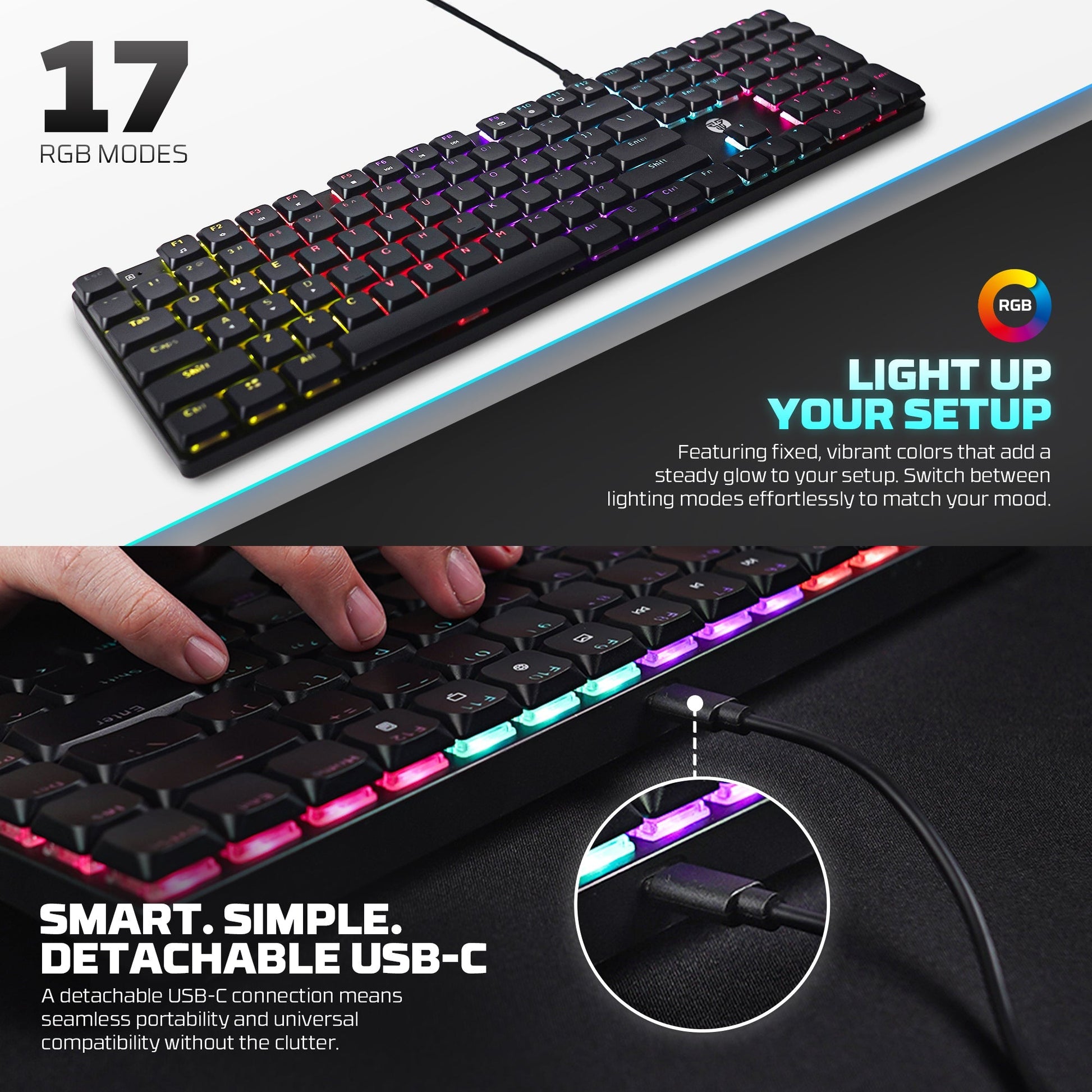 FANTECH ATOMAIR108 MK314 MECHANICAL KEYBOARD LOW PROFILE Keyboard