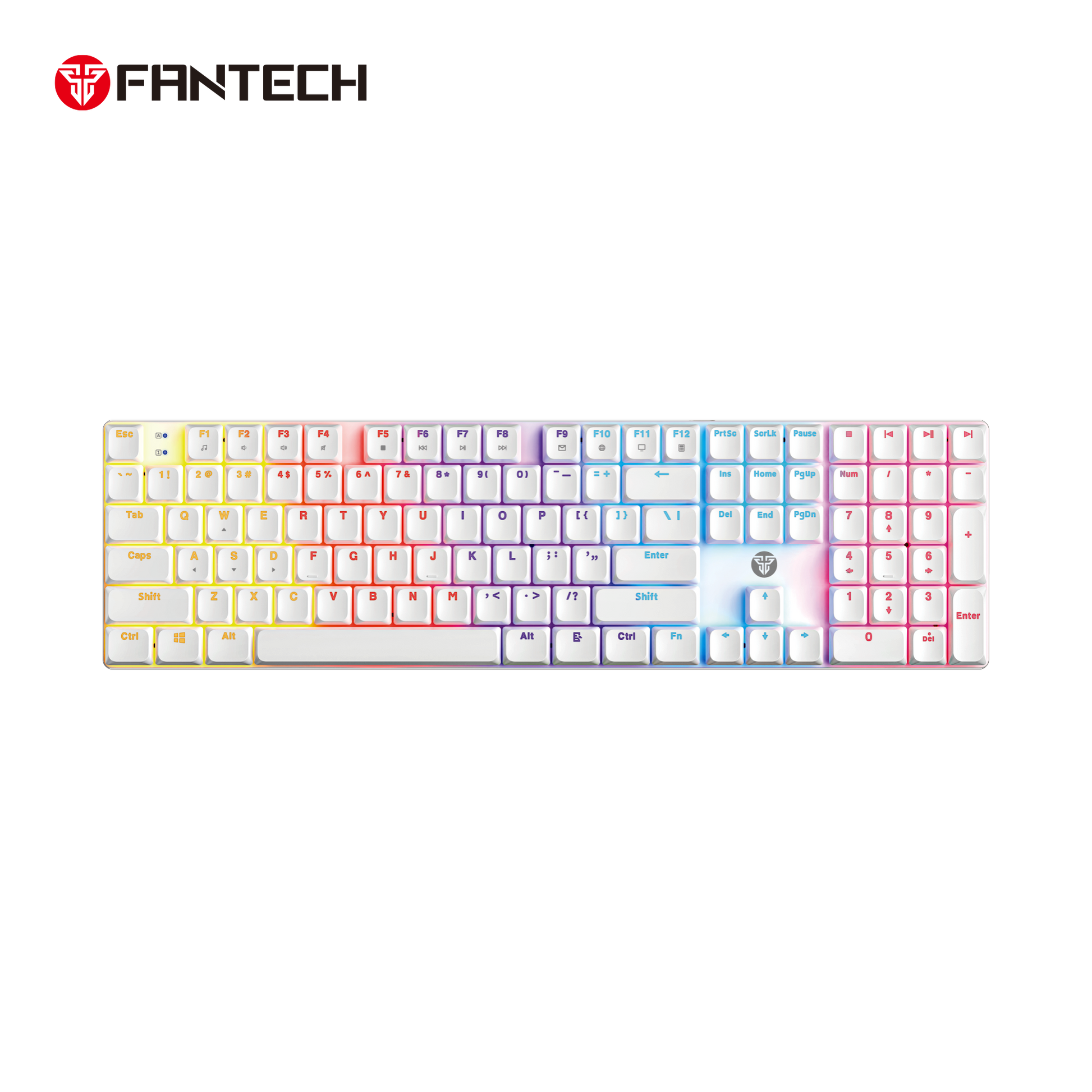 FANTECH ATOMAIR108 MK314 MECHANICAL KEYBOARD LOW PROFILE WHITE Keyboard