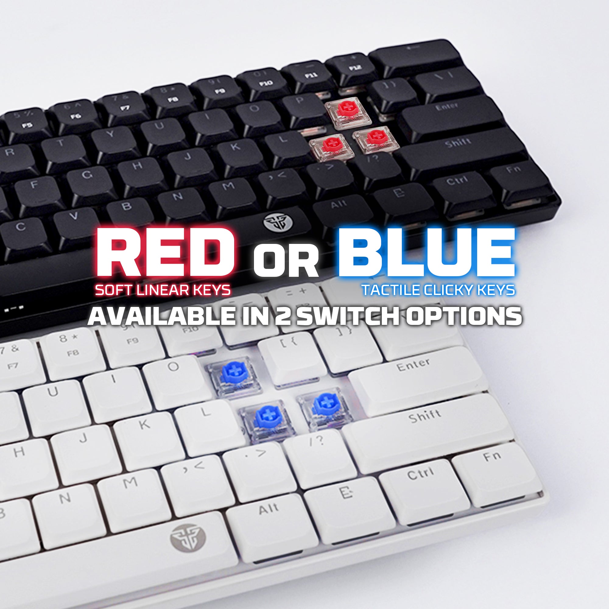 FANTECH ATOMAIR61 MK311 MECHANICAL KEYBOARD LOW PROFILE WHITE Keyboard