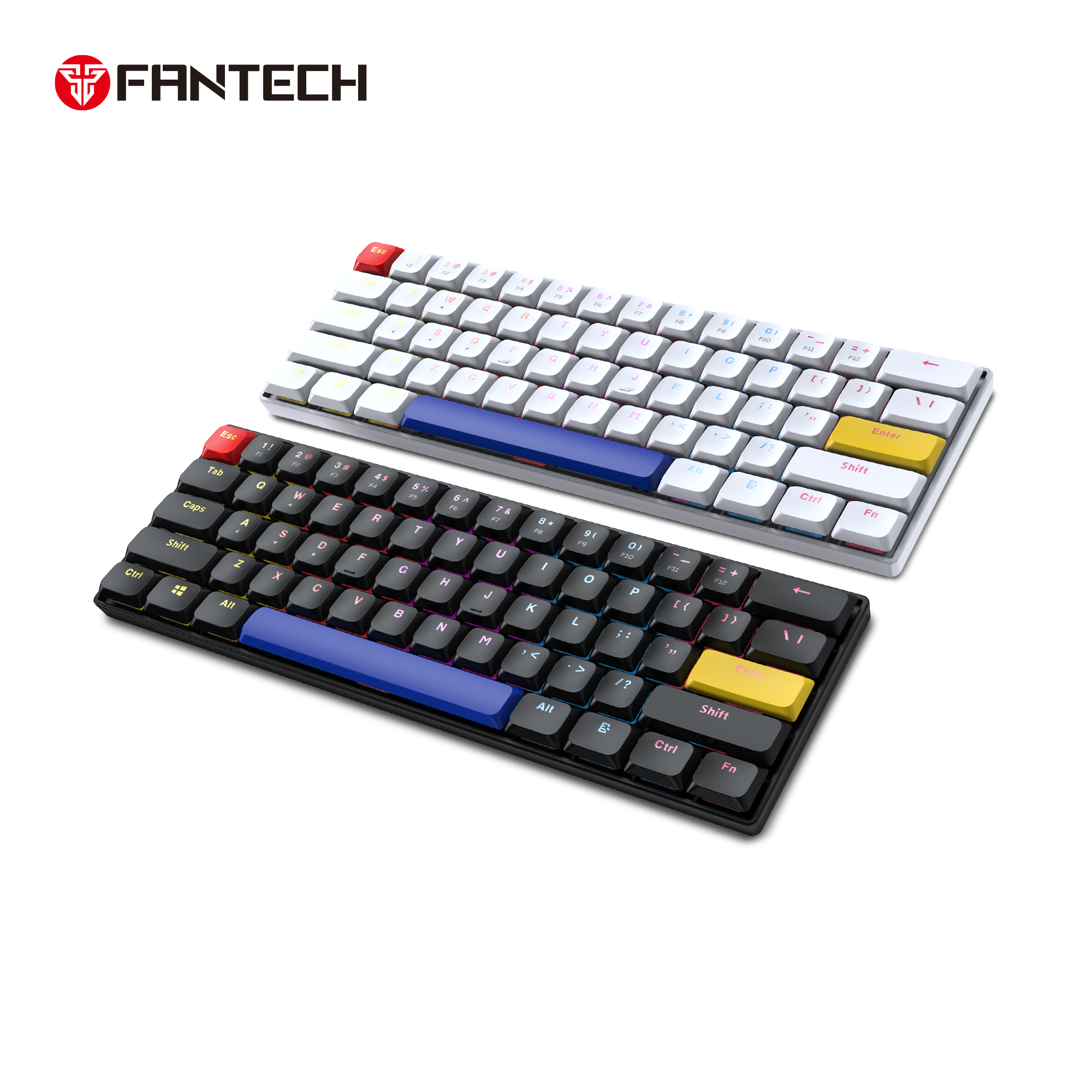 FANTECH ATOMAIR61 MK311 MECHANICAL KEYBOARD LOW PROFILE WHITE Keyboard