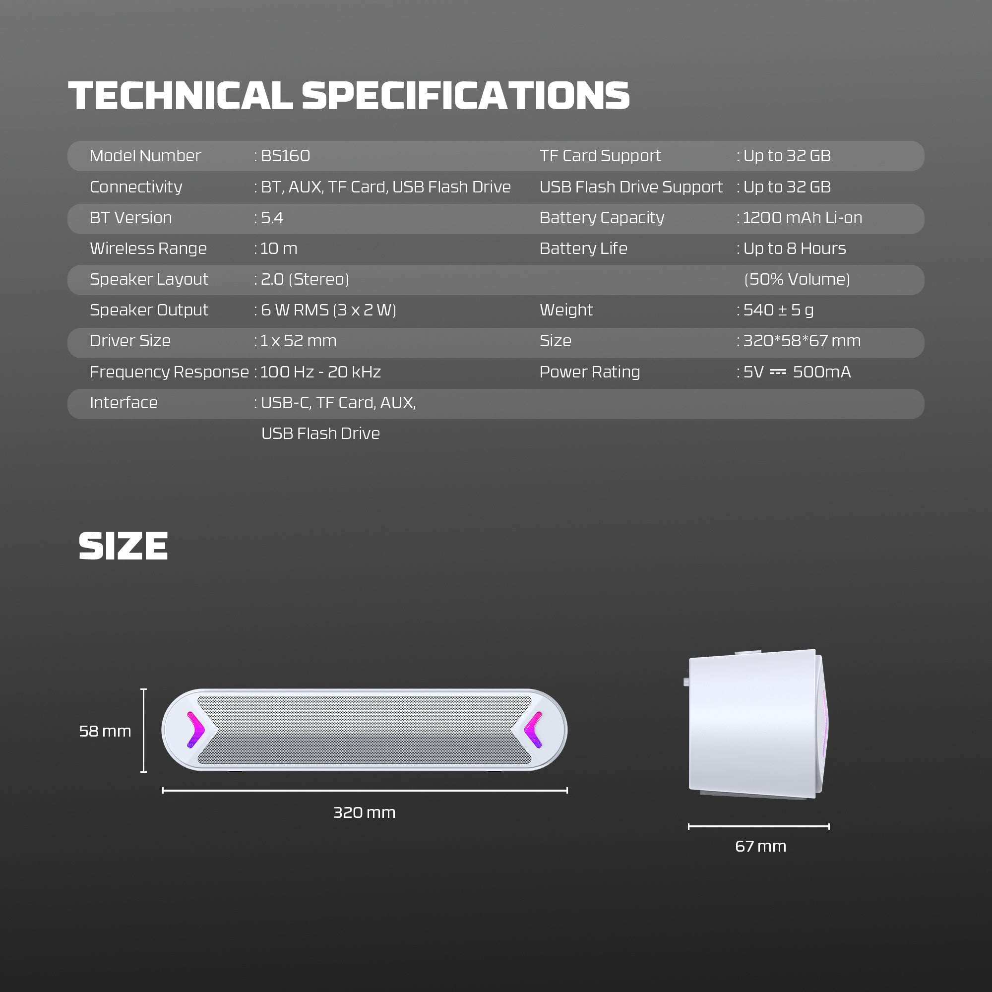 Fantech Bluetooth Speaker Groove Bar Bs160 Pink - Audio | Speakers