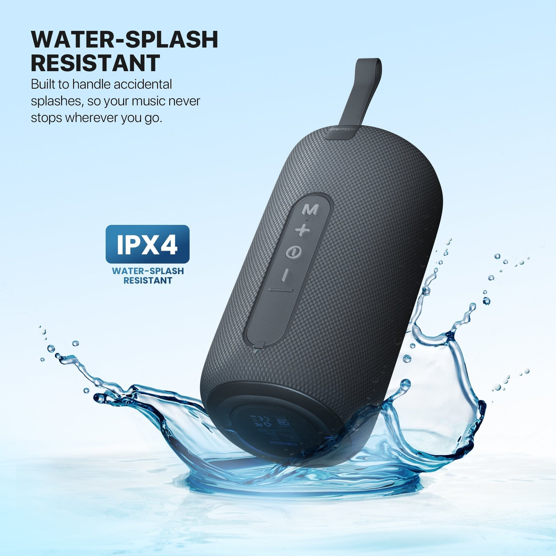 Fantech Bs159 True Wireless Rms Speaker Tws Deep Bass 10w 57mm Driver 4-way Connectivity Bt Tf Card Usb Rgb Portable