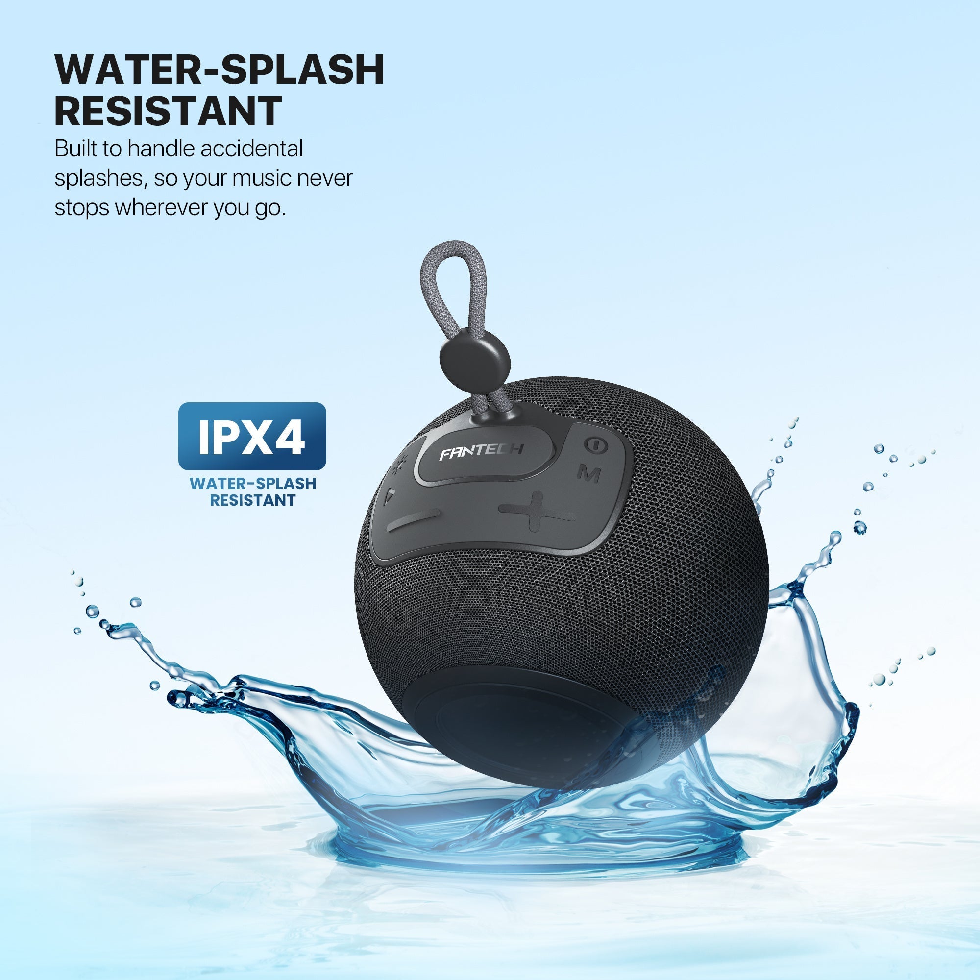 Fantech Bs161 Portable Bt Wireless Speaker Tws 4-way Connectivity Tf Card Party use Hands-free Call Rgb Mini Deep Bass