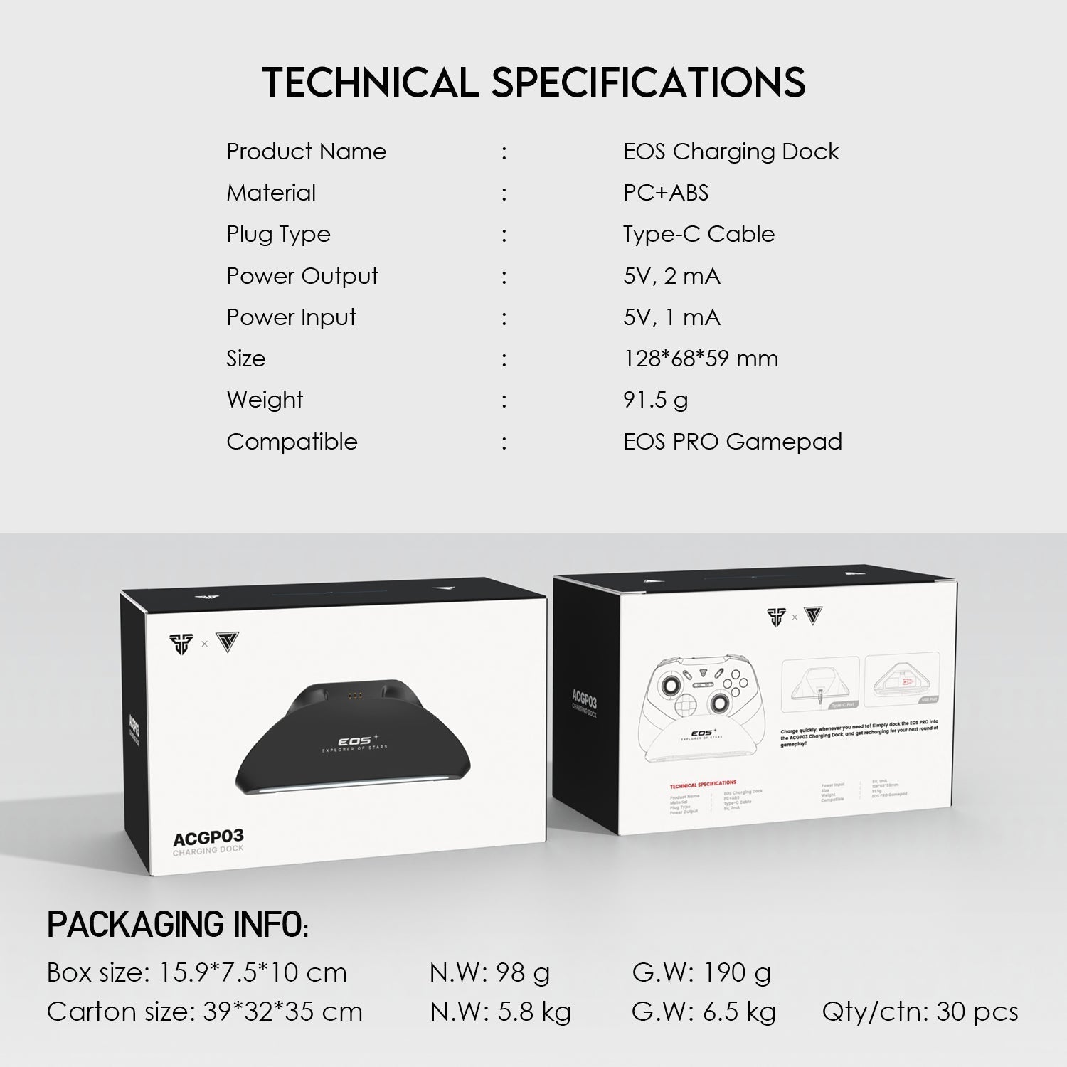 Fantech Charging Dock ACGP03 For EOS PRO WGP15 New Arrivals