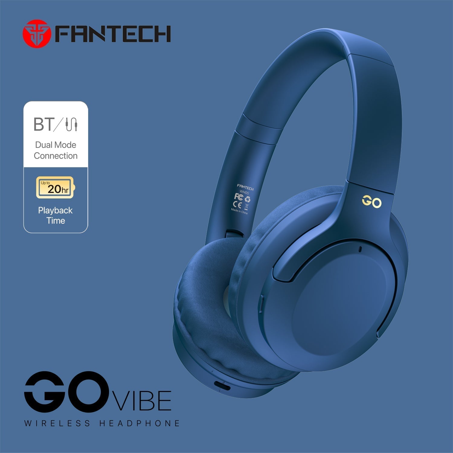 Fantech Go Vibe WH05 Wireless Headphone Audio