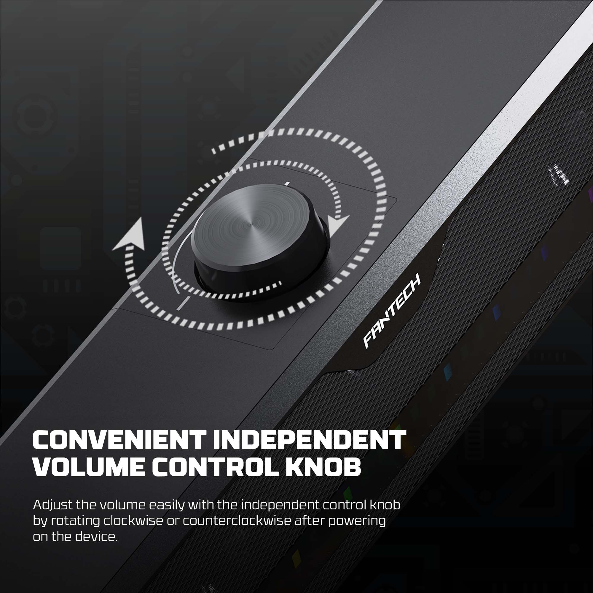 FANTECH GS303 GROOVE BAR DUAL MODE RGB LIGHTING GAMING SPEAKER Speakers