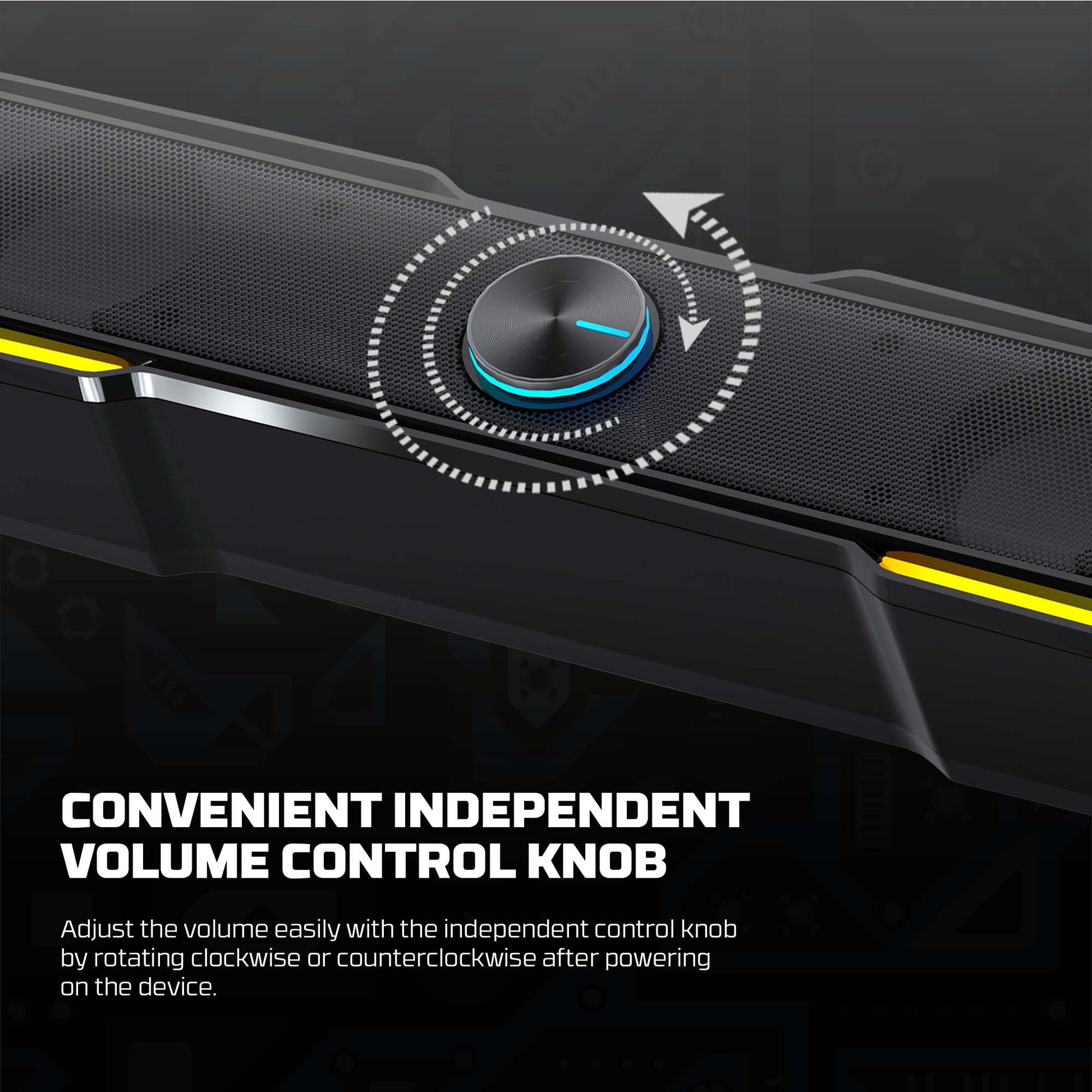 Fantech GS305 Bluetooth 5.3 Soundbar Dual mode RGB Lighting Gaming Speaker Audio